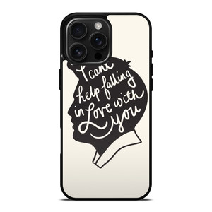 ELVIS PRESLEY SILHOUETTE QUOTES iPhone 16 Pro Max Case Cover