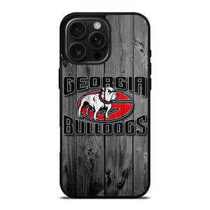 GEORGIA BULLDOGS WOOD LOGO iPhone 16 Pro Max Case Cover