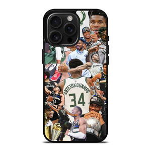 GIANNIS ANTETOKOUNMPO MILWAUKEE BUCKS COLLAGE iPhone 16 Pro Max Case Cover GIANNIS ANTETOKOUNMPO MILWAUKEE BUCKS COLLAGE iPhone 16 Pro Max Case Cover