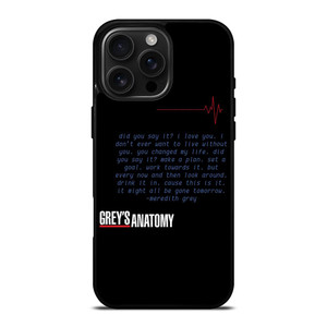GREYS ANATOMY ICONIC LINES iPhone 16 Pro Max Case Cover GREYS ANATOMY ICONIC LINES iPhone 16 Pro Max Case Cover