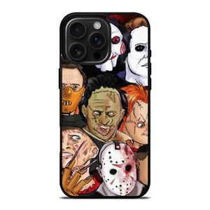 HORROR MOVIES CHARACTERS COLLECTION iPhone 16 Pro Max Case Cover