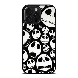 JACK SKELLINGTON SKULL PATTERN iPhone 16 Pro Max Case Cover JACK SKELLINGTON SKULL PATTERN iPhone 16 Pro Max Case Cover