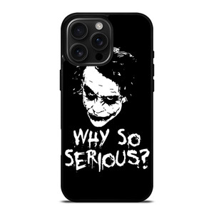 JOKER WHY SO SERIOUS ILLUSTRATION ART iPhone 16 Pro Max Case Cover