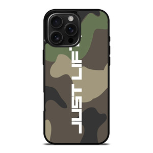 JUST LIFT FITNESS CAMO LOGO iPhone 16 Pro Max Case Cover