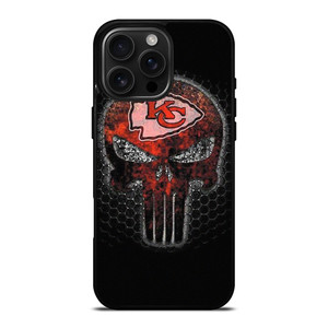 KANSAS CITY CHIEF PUNISHER SKULL LOGO iPhone 16 Pro Max Case Cover KANSAS CITY CHIEF PUNISHER SKULL LOGO iPhone 16 Pro Max Case Cover