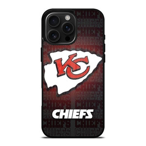 KANSAS CITY CHIEFS METAL iPhone 16 Pro Max Case Cover KANSAS CITY CHIEFS METAL iPhone 16 Pro Max Case Cover