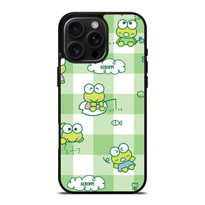 KEROPPI CARTOON TARTAN PATTERN iPhone 16 Pro Max Case Cover