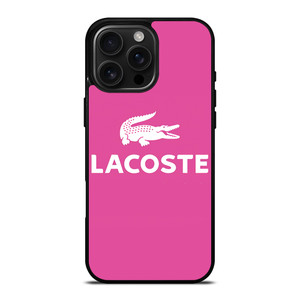 LACOSTE PINK LOGO iPhone 16 Pro Max Case Cover LACOSTE PINK LOGO iPhone 16 Pro Max Case Cover