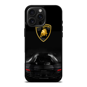 LAMBORGHINI HURACAN BLACK LOGO iPhone 16 Pro Max Case Cover LAMBORGHINI HURACAN BLACK LOGO iPhone 16 Pro Max Case Cover