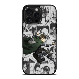 LEVI ACKERMAN ATTACK ON TITANS MANGA COLLAGE iPhone 16 Pro Max Case Cover