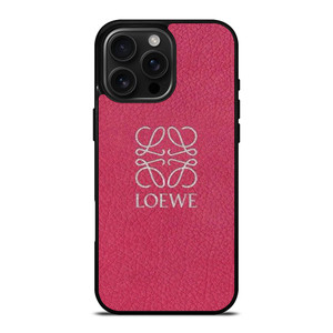 LOEWE LEATHER PINK iPhone 16 Pro Max Case Cover