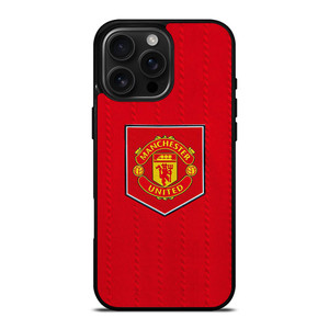 MANCHESTER UNITED RETRO EMBLEM iPhone 16 Pro Max Case Cover