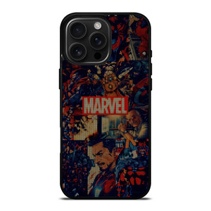 MARVEL COMICS HALFTONE COLLAGE iPhone 16 Pro Max Case Cover