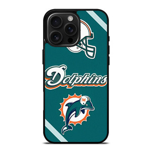 MIAMI DOLPHINS FOOTBALL HELMET LOGO iPhone 16 Pro Max Case Cover MIAMI DOLPHINS FOOTBALL HELMET LOGO iPhone 16 Pro Max Case Cover