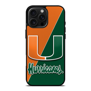 MIAMI HURRICANES LOGO CARBON iPhone 16 Pro Max Case Cover MIAMI HURRICANES LOGO CARBON iPhone 16 Pro Max Case Cover