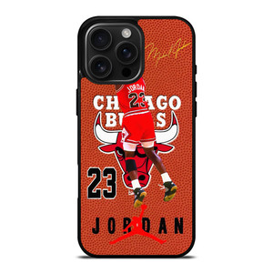 MICHAEL JORDAN BULLS SPALDING iPhone 16 Pro Max Case Cover