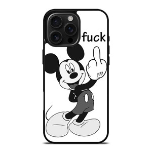 MICKEY MOUSE MIDDLE FINGER FUNNY iPhone 16 Pro Max Case Cover