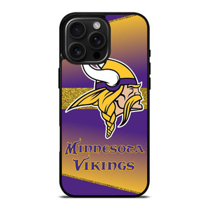 MINNESOTA VIKINGS GLITTER LOGO iPhone 16 Pro Max Case Cover