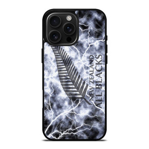 NEW ZEALAND ALL BLACK LIGHTNING LOGO iPhone 16 Pro Max Case Cover NEW ZEALAND ALL BLACK LIGHTNING LOGO iPhone 16 Pro Max Case Cover