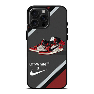 NIKE SWOOSH AIR JORDAN HIGH OFF WHITE iPhone 16 Pro Max Case Cover NIKE SWOOSH AIR JORDAN HIGH OFF WHITE iPhone 16 Pro Max Case Cover