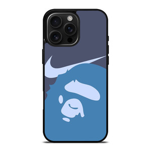 NIKE X BAPE BLUE LOGO iPhone 16 Pro Max Case Cover
