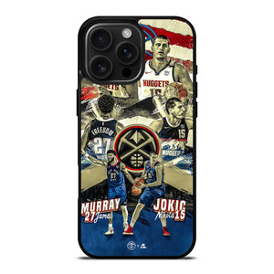 NIKOLA JOKIC X JAMAL MURRAY DENVER NUGGETS iPhone 16 Pro Max Case Cover NIKOLA JOKIC X JAMAL MURRAY DENVER NUGGETS iPhone 16 Pro Max Case Cover
