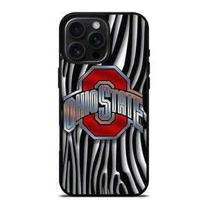 OHIO STATE FOOTBALL METAL ABSTRACT LOGO iPhone 16 Pro Max Case Cover