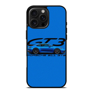 PORSCHE 911 GT3 BLUE iPhone 16 Pro Max Case Cover