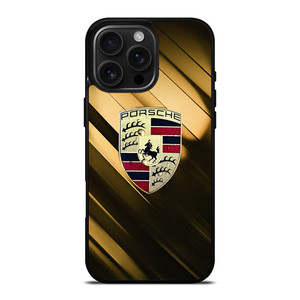 PORSCHE GOLD LOGO iPhone 16 Pro Max Case Cover PORSCHE GOLD LOGO iPhone 16 Pro Max Case Cover
