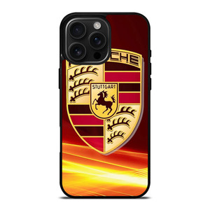 PORSCHE STUTTGART RED EMBLEM iPhone 16 Pro Max Case Cover