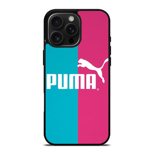 PUMA BLUE PINK LOGO iPhone 16 Pro Max Case Cover PUMA BLUE PINK LOGO iPhone 16 Pro Max Case Cover