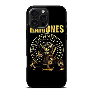RAMONES ROCK BAND GOLD LOGO iPhone 16 Pro Max Case Cover