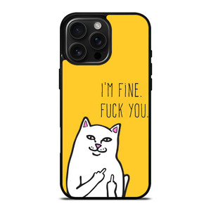 RIPNDIP CAT FUCK YOU iPhone 16 Pro Max Case Cover
