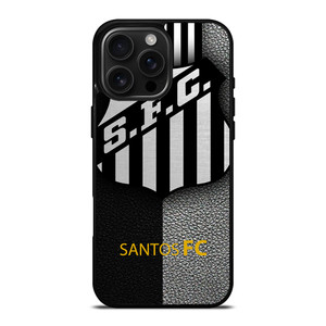 SANTOS FC FOOTBALL LEATHER LOGO iPhone 16 Pro Max Case Cover