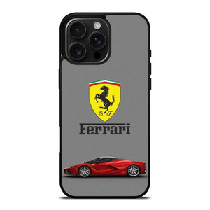 SCUDERIA FERRARI LOGO SUPER CAR RED iPhone 16 Pro Max Case Cover
