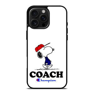 SNOOPY COACH CHAMPION LOGO iPhone 16 Pro Max Case Cover SNOOPY COACH CHAMPION LOGO iPhone 16 Pro Max Case Cover