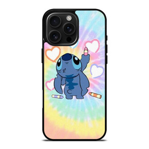 STITCH CARTOON TIE DYE PATTERN iPhone 16 Pro Max Case Cover