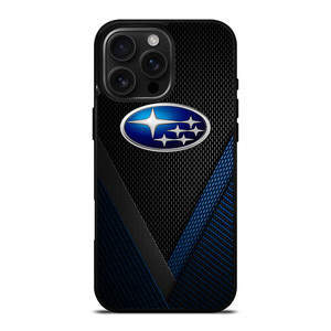 SUBARU BLUE CARBON EMBLEM iPhone 16 Pro Max Case Cover