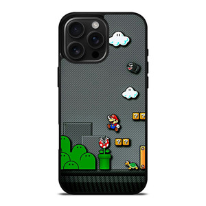 SUPER MARIO BROS CARBON GAMES iPhone 16 Pro Max Case Cover