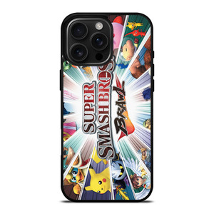 SUPER SMASH BROSH BRAWL LOGO iPhone 16 Pro Max Case Cover