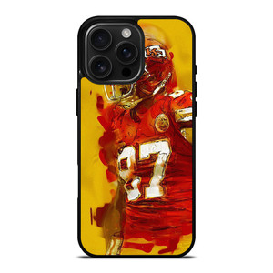 TRAVIS KELCE KANSAS CITY CHIEFS ART iPhone 16 Pro Max Case Cover
