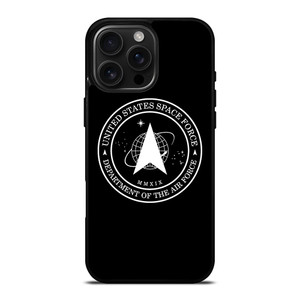 UNITED STATES SPACE FORCE BLACK iPhone 16 Pro Max Case Cover