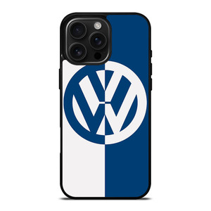 VW VOLKSWAGEN SLICED BLUE LOGO iPhone 16 Pro Max Case Cover VW VOLKSWAGEN SLICED BLUE LOGO iPhone 16 Pro Max Case Cover