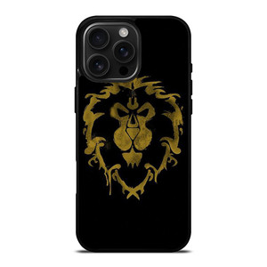 WORLD OF WARCRAFT ALLIANCE BLACK LOGO iPhone 16 Pro Max Case Cover