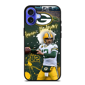 AARON RODGERS 12 GREEN BAY PACKERS iPhone 16 Case Cover AARON RODGERS 12 GREEN BAY PACKERS iPhone 16 Case Cover