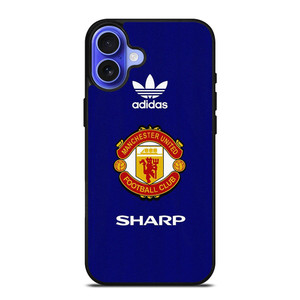 ADIDAS MANCHESTER UNITED SHARP RETRO LOGO iPhone 16 Case Cover
