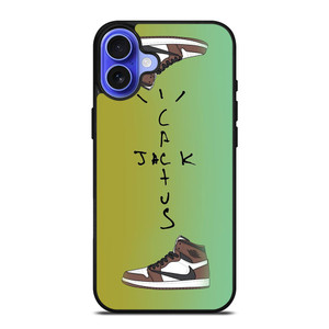 AIR JORDAN X TRAVIS SCOTT CACTUS JACK iPhone 16 Case Cover AIR JORDAN X TRAVIS SCOTT CACTUS JACK iPhone 16 Case Cover