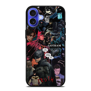 BATMAN GOTHAM CITY COLLAGE iPhone 16 Case Cover