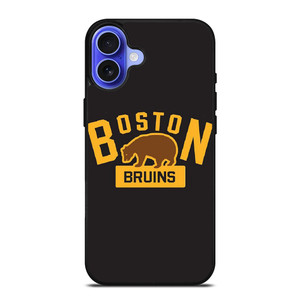 BOSTON BRUINS NHL BEAR SYMBOL iPhone 16 Case Cover BOSTON BRUINS NHL BEAR SYMBOL iPhone 16 Case Cover