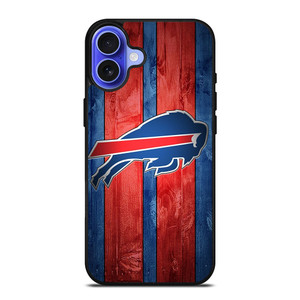 BUFFALO BILLS NFL WOOD LOGO iPhone 16 Case Cover